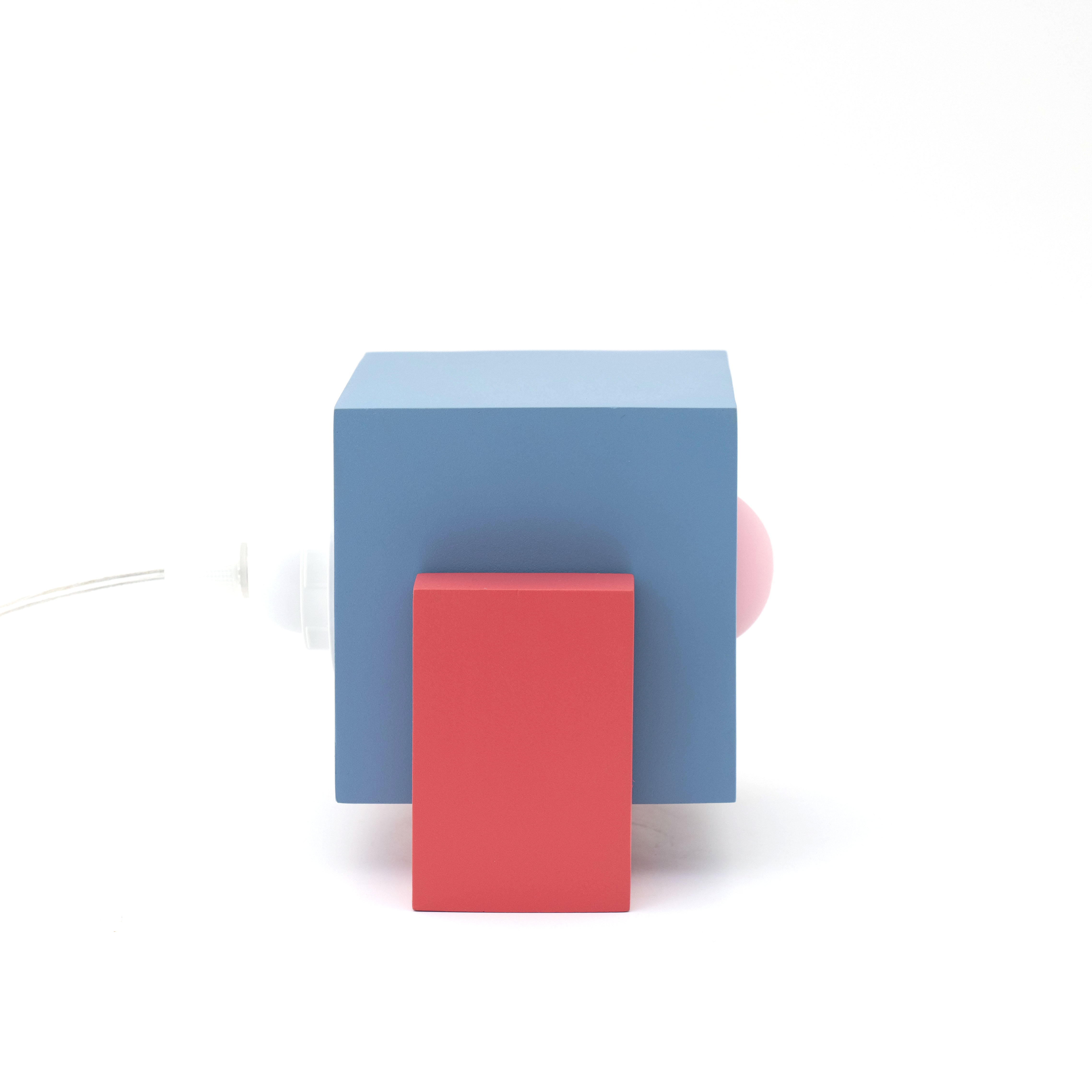 Blue Marshmallow Color Table Lamp